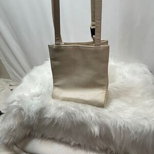 LIZ CLAIBORNE Tan Tote Bag Small Shoulder Bag‎ Adjustable Strap Purse